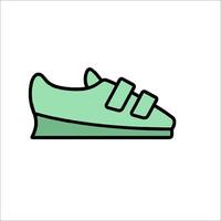 A shoe icon with straps on the bottom vector