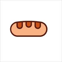 A bread icon on a white background vector
