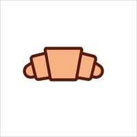 A croissant icon on a white background vector