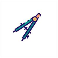 A compass icon on a white background vector