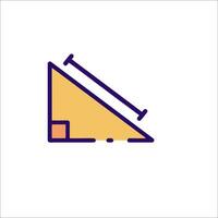 A triangle with a hammer and a screw on it vector
