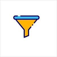 A funnel icon on a white background vector