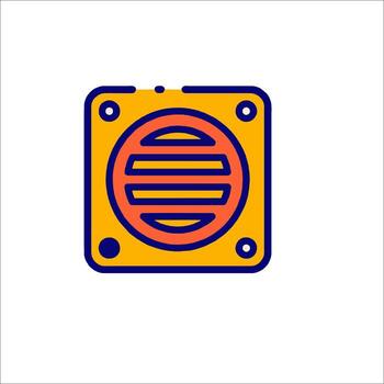A square speaker icon on a white background vector