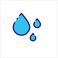 Water drop icon illustration vector
