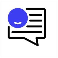 A speech bubble with a smiley face on it vector