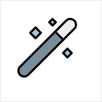 A pen with a blue dot on it vector
