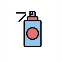 A spray bottle with a red dot on it vector