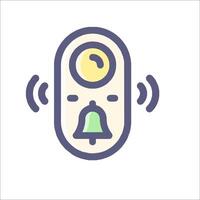 A phone with a bell icon on it vector