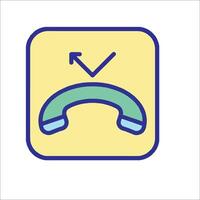 A phone icon with a phone in the middle vector