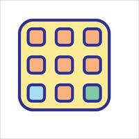 A square with squares on it vector