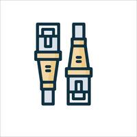 Two connectors on a white background vector