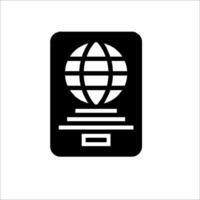 A globe icon on a white background vector