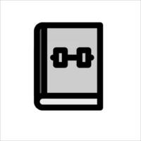 A book with a pair of scissors on it vector