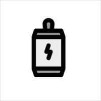 A battery icon on a white background vector