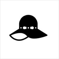 A hat icon on a white background vector