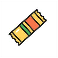 A candy bar icon on a white background vector