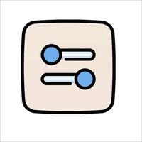 A button with two buttons on it vector
