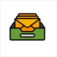 Mailbox icon illustration vector