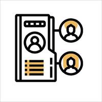 A server with people on it and a computer icon vector
