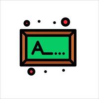 A blackboard with the letter a on it vector