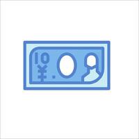 A dollar bill with a person on it vector