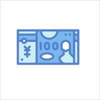 A bank note with a dollar sign on it vector