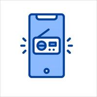 Radio icon illustration vector