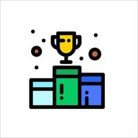 A colorful icon of a cup on top of a stack of books vector