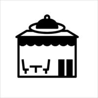 A restaurant icon on a white background vector