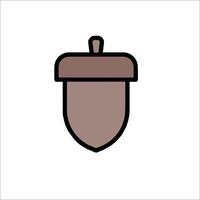 An acorn icon on a white background vector