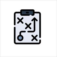 A clipboard with arrows on it and a sign that says 'checklist' vector