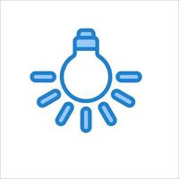 A light bulb icon on a white background vector