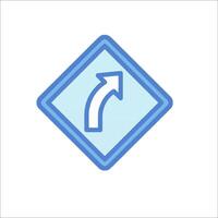 A blue arrow pointing in a circle on a white background vector