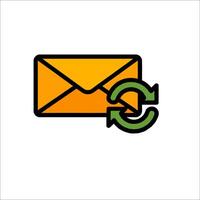 Email envelope icon illustration vector