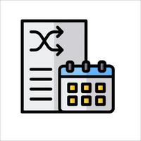 Calendar and calendar icon vector