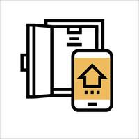 Home automation icon vector