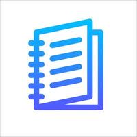 A notebook icon on a white background vector