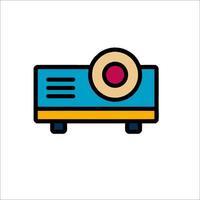 A projector icon on a white background vector