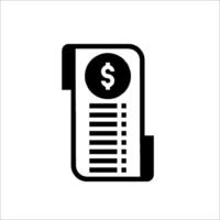 A black and white icon of a cash register vector