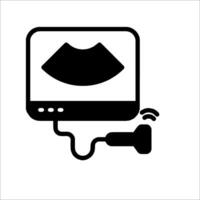 A black and white image of a television with a remote control vector