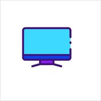 Computer monitor icon illustration vector