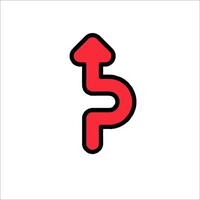 A red arrow pointing up and a red arrow pointing down vector
