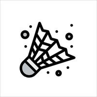 Badminton icon isolated on white background vector
