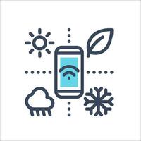 A smartphone with a wifi icon and a cloud vector