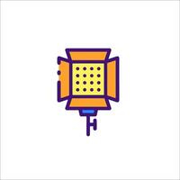 A light bulb with a dot pattern on it vector