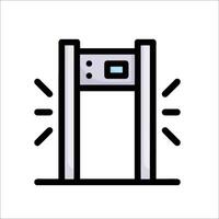A door with a light on it and a sign that says open vector