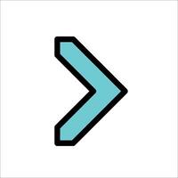A blue arrow pointing in the direction of the arrow vector