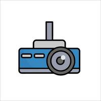 A camera icon on a white background vector