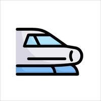A train icon on a white background vector