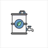 Water tank icon illustration vector